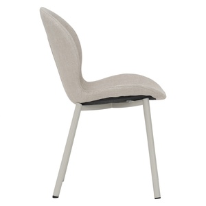 Silla de Comedor Moderna Beige en Stock, con Patas Metálicas Resistentes, para Muebles de Hogar y Oficina en Casa - Product Image 3