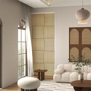 4 Pannelli Acustici in Legno 60x60 cm per Pareti di Casa e Ufficio - Product Image 2
