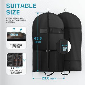 Fundas para Ropa Resistentes 2026 para Viaje, con Bolsillo para Zapatos, Transpirables, Protectoras y Organizadoras de Ropa Colgante - Product Image 4