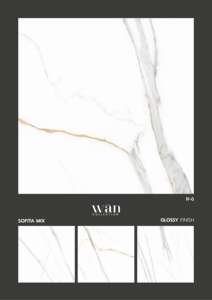 Baldosa de porcelana brillante de 60x60 cm diseñada para realzar el brillo de la superficie, la reflexión suave y el piso interior refinado. - Product Image 4