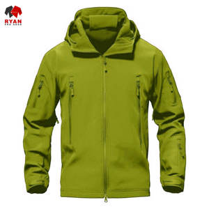 Veste Softshell de qualité supérieure Ryan Pro Gear pour hommes, imperméable, coupe-vent, tissu tricoté écologique, couleur unie - Product Image 4