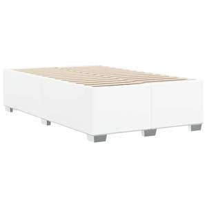 Cadre de lit en similicuir blanc 137 x 74,8 cm sans matelas, lits rembourrés - Product Image 6