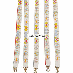 Sangle de sac perlée faite à la main pour femmes, motif floral brodé, sangle d'épaule de remplacement avec crochets métalliques, fournisseur en gros - Product Image 2