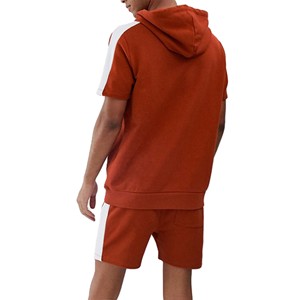 Nouvel ensemble sweat à capuche et short brodé personnalisé pour homme – 2 pièces, style urbain, décontracté, été, streetwear, sportswear, grandes tailles - Product Image 4