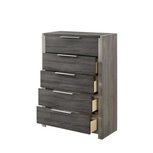 Commode à tiroirs finition gris Jehoram - Product Image 1