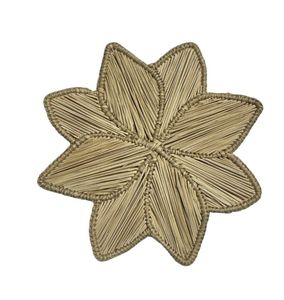 Nuevo Diseño de Lujo, Elegante Posavasos de Ratán con Forma de Flor de Nenúfar, Hecho a Mano, Moderno, de Fibra Natural, para Decoración de Mesa de Comedor - Product Image 3