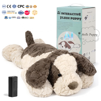 Robot interactif intelligent pour adultes, compagnon émotionnel avec yeux de chien, pour filles
