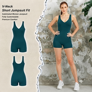 Combinaison moulante sexy pour femme, taille haute, sans manches, longue, zippée, en Spandex/Polyester, idéale pour les soirées en club - Product Image 1