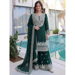 Elegance <b>stitched</b> in every detail Where rich embroidery meets timeless ethnic <b>charm</b> Perfect for festive nights wedding vibes - Product Image 1