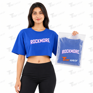Camisetas cortas de algodón 100% con cuello redondo, estilo casual y urbano para mujer, camiseta corta marrón de manga corta para mujer. - Product Image 2