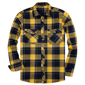 Chemise en flanelle à carreaux pour homme, style vintage, manches longues, boutonnée, en coton doux, coupe décontractée, pour l'automne et l'hiver - Product Image 5