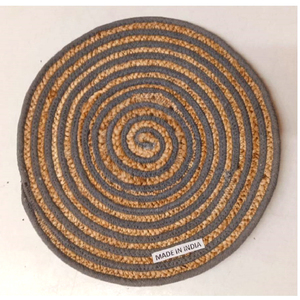 Set de table rond en jute et coton tissé de qualité supérieure pour la cuisine, les dîners et la décoration de fêtes, idéal pour les dessous de plat. - Product Image 6