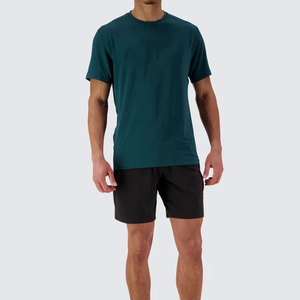 เสื้อเชิ้ตแขนสั้นคอกลมสีพื้น ทรงปกติ ใส่สบาย ระบายอากาศได้ดี แห้งเร็ว เหมาะสำหรับฤดูร้อน ยืดหยุ่น น้ำหนักเบา - Product Image 3