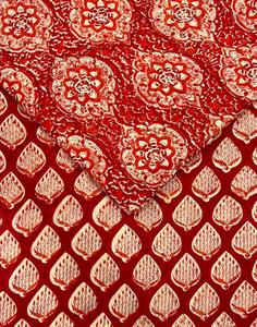 Jaipur Sanganeri Block Print Fabric Handmade Cotton Breathable Eco-Friendly Fabric For Girls Boys <b>Shirts</b> Dresses Bag - Product Image 4