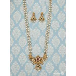 ชุดสร้อยคอทองด้านแบบหรูหราสำหรับผู้หญิง เครื่องประดับสไตล์ชาติพันธุ์แบบดั้งเดิม เหมาะสำหรับงานแต่งงานและงานเฉลิมฉลอง - Product Image 5