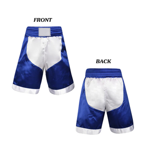 Wholesale Martial Arts Kick Boxing Uniform White And Blue Color Quick Dry Boxing Uniform For <b>Boxer</b> Kickboxing Vest Sets - Product Image 6