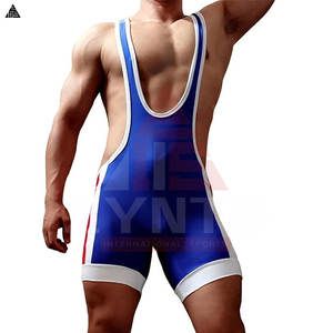 ชุดมวยปล้ำผู้ชายแบบขายส่ง สวมใส่สบาย ผลิตตามสั่ง ดีไซน์เท่ห์ - Product Image 4