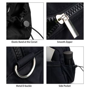 Borsa a Tracolla Impermeabile Grande Capacità, Morbida e Nera, Portatile con Tasche Multiple con Cerniera, Design Sportivo - Product Image 4