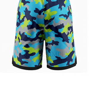 Men's Camouflage Print Quick Dry <b>Polyester</b> <b>Shorts</b> With Drawstring Waist And Side Stripes Casual Sport <b>Shorts</b> - Product Image 4