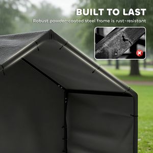 Cuccia per Cani da Esterno con Tettoia, Tenda per Animali Domestici per Razze Piccole, Medie e Grandi, Riparo Ombreggiato per Cani Realizzato in Tela Cerata - Product Image 3