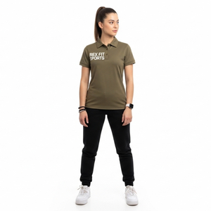 Camiseta polo para mujer, estilo business, lisa, para golf, de verano, informal, de media manga, ligera y transpirable. - Product Image 4