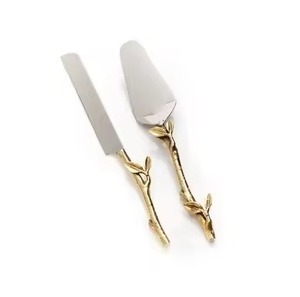 Premium Table Metal <b>Cake</b> <b>Server</b> Set Stainless Steel <b>Cake</b> Knife and <b>Server</b> Dessert Set - Product Image 5