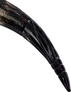 Soporte para Cuerno de Beber Hecho a Mano de Alta Calidad, Ecológico, Pulido y Duradero, 100% Cuerno Natural, Estilo Vikingo Medieval India Love - Product Image 4