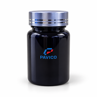 Pot cosmétique/alimentaire en PET 60CC avec bouchon en plastique, emballage personnalisé avec logo, fabricant OEM ODM, fournisseur, usine au Vietnam, marque PAVICO