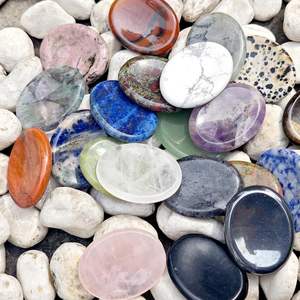 Pierre de cristal naturelle anti-stress, pierres de pouce multi-gemmes pour la guérison et le soulagement de l'anxiété, vente en gros en vrac de Aameena Agate - Product Image 5