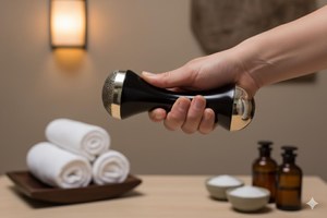 Handmade Kansa Wand Cheap Price Ayurvedic <b>Massage</b> <b>Tool</b> for Face Lift Skin Tightening Relaxation and Beauty Care Routine - Product Image 3