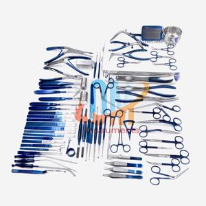 Juego de Instrumentos Avanzados para Rinoplastia, Cirugía Nasal, 65 Piezas, Acero Inoxidable Alemán con Recubrimiento de Plasma Azul Sólido, Reutilizables, Autoclavables, CE - Product Image 5