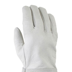 Industrial Cowhide Leather Smooth Latex-free Tig/Mig Welding Gloves General Purpose <b>7</b> oz Insulated Heat Resistant <b>Fire</b> Safety - Product Image 2