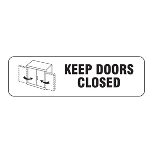 Brady High-Visibility PVC Self-Adhesive Safety Label for Doors Waterproof Durable Keep <b>Closed</b> <b>Sign</b> - Product Image 1