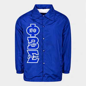 เสื้อโค้ชแบบกำหนดเองลาย Crossing Line Greek Sigma Phi Chi Nu Gamma Rho Alpha Beta Zeta Theta สำหรับชมรมนักเรียนหญิง - Product Image 1