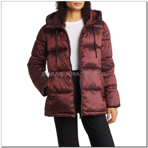 Chaqueta Acolchada Impermeable Personalizada para Mujer, Chaqueta de Invierno Acolchada de Diseño, Abrigo Acolchado de Nailon para Mujer - Product Image 2