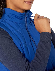 Nuevo Chaleco Acolchado de Punto para Mujer, Talla Grande, con Exterior de Lona, Relleno de Poliéster, Transpirable, Impermeable y Ecológico - Product Image 4