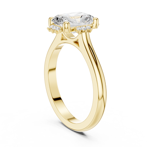 แหวนหมั้นเพชรทรงเรเดียนท์คัท 2 กะรัต เพาะเลี้ยงในห้องปฏิบัติการ ดีไซน์เรียบหรูคลาสสิก ทอง 10k 14K 18K พร้อมใบรับรอง IGI เพชร VS1 E สำหรับวันครบรอบแต่งงาน - Product Image 3