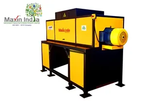 Broyeur de déchets FRP de qualité supérieure à double arbre semi-automatique, capacité 500 kg/h, machines de broyage de plastique - Product Image 4