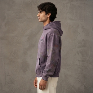 Premium Casual Sweatshirt Soft Comfortable Fabric Distressed Vintage Finish With Embroidery Men Distressed Embroidery Hoodies - Product Image 2