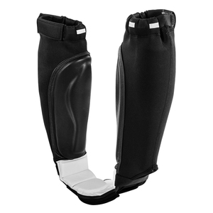 Protège-tibias en cuir personnalisé de haute qualité avec logo pour MMA, Karaté, Muay Thai, Boxe, avec protection hivernale - Product Image 4