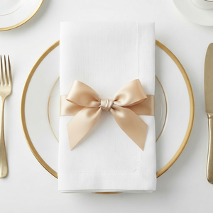 12mm <b>Champagne</b> Pale Gold Single Face Satin Ribbon Factory Direct 10 Rolls x 8 Meter for Wine Gifts Bridal Gift <b>Boxes</b> Wholesale - Product Image 4