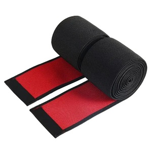 GHANI GROUP สนับเข่าแบบยูนิเซ็กซ์  โลโก้สั่งทำได้ ผลิตจากยางธรรมชาติและ PVC คุณภาพสูง กันลื่น พร้อมแถบตีนตุ๊กแก สำหรับยกน้ำหนัก - Product Image 2