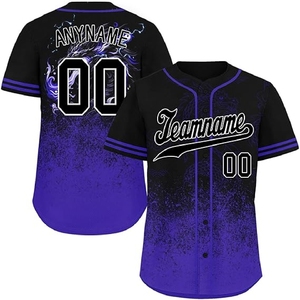 Maillot de baseball par sublimation avec graphiques d'équipe personnalisés, tissu respirant et performance athlétique - Product Image 1