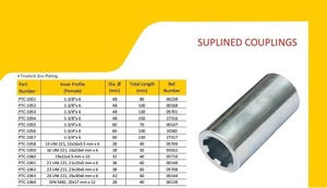 High Strength Stainless Steel <b>Splined</b> Coupling Torque Transmission Connector For Industrial Machinery Use - Product Image 2