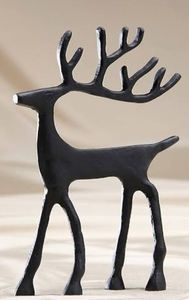 Sculpture Moderne de Renne en Métal, Figurine Artistique de Cerf Faite à la Main en Aluminium pour Décoration de Noël et de la Maison - Product Image 6