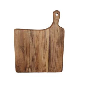 Tabla de cortar de madera hecha a mano para cortar queso y carne, tabla rústica de madera para picar y preparar charcutería, accesorios de cocina - Product Image 1