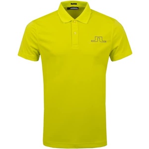 Polo de Manga Corta Verde Lima para Hombre, Logotipo Bordado, Estilo Casual, Corte Regular, Algodón Piqué Transpirable - Product Image 1