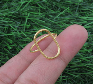 <b>Gold</b> Vermeil 925 Sterling Silver Bezel Setting <b>Turquoise</b> Minimalist Dainty Stackable Wedding Band <b>Ring</b> for Women Party Jewelry - Product Image 5