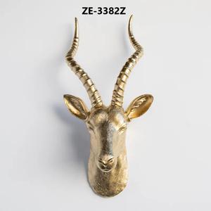 Sculpture d'animal en métal tendance mondiale, décoration artistique moderne, figurine d'animal en métal doré haut de gamme, sculpture polie au style moderne - Product Image 2