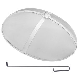 Coperchio per Braciere da Esterno in Acciaio Rustico Rinforzato da 30 Pollici con Schermo Antiscintilla e Apertura Facile - Product Image 1